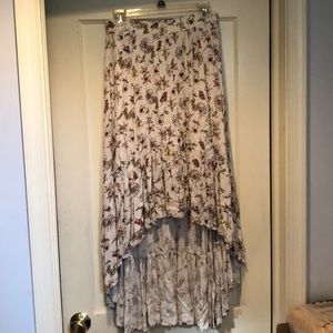 High-low floral skirt size S